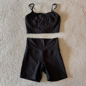 Aerie Offline Black Workout Set